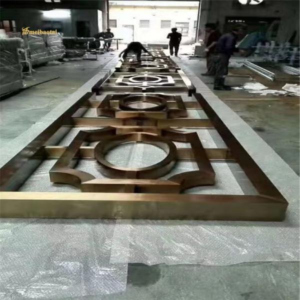 201 304 Нержавеющая сталь Разделитель комнат Гостиничный декор Настраиваемый размер