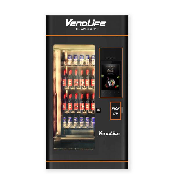 Máquinas de venda automática do vinho com identificador da idade