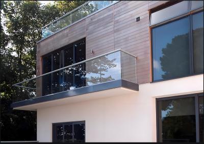 Modern Aluminum Glass Balcony Railing - Corrosion Proof & Quick Assembly