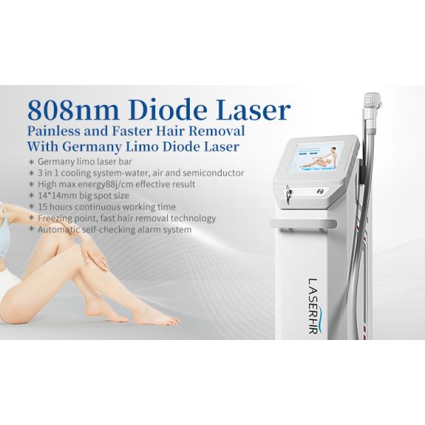 Máquina de depilación por láser de hielo de 1000W 808nm 810nm Depilación por láser de diodo