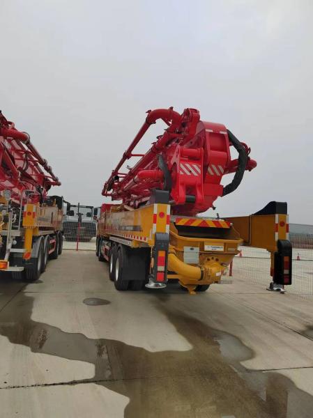 Original SANY Truck Mounted Concrete Boom Pump 62m With Benz Chassis