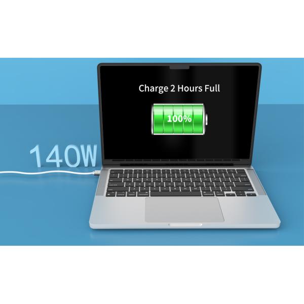 140W Type C Magnetic 3 Cable MacBook Pro 2021 M1 MacBook Air 2022 M2 MacBook Pro 2023 Fast 5A Charging Nylon Braid Charging PVC