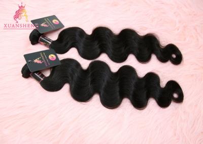 100% Virgin Cuticle Aligned Indian Hair / Double Drawn Human Body Wave Bundles