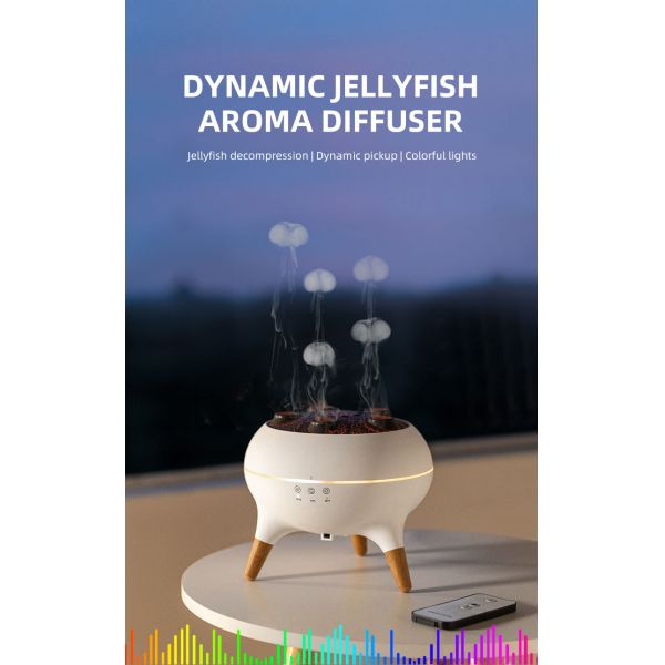 3D Simulated Flame Aromatherapy Diffuser with 250ml Capacity and Ultrasonic Technology