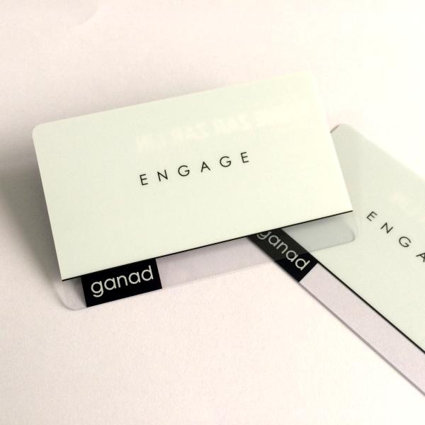 Clear Hard PVC Plastic Business Cards Printing Standard Surface 85.5x54x0.76mm