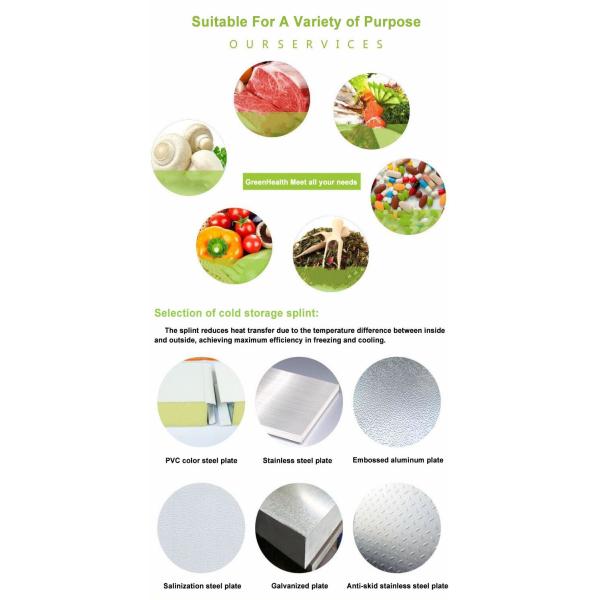 Замораживатель холодной комнаты воздушного охлаждения -18℃ для цыпленка/склада холодильных установок