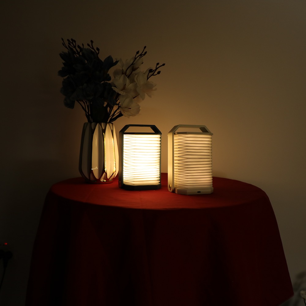 Foldable Plastic Paper Accordion Light For Camping Tent 700mAh 3.7V