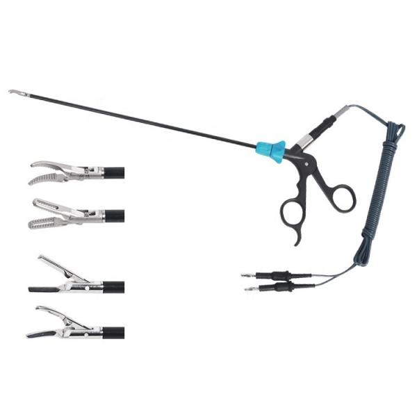IS013485 Certified Straight Head Endoscopic Forceps Laparoscopic Bipolar Forceps 1 Year Shelf Life