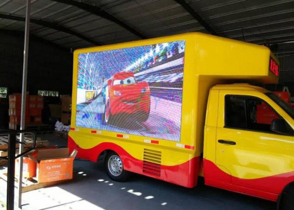 SMD 8mm Truck Mounted LED Screen , digital efficiency truck led boards