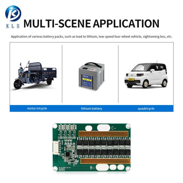KLS LFP BMS pour vélo électrique et stockage solaire: systèmes de gestion de batterie au lithium 4S 12V, 10A - 80A