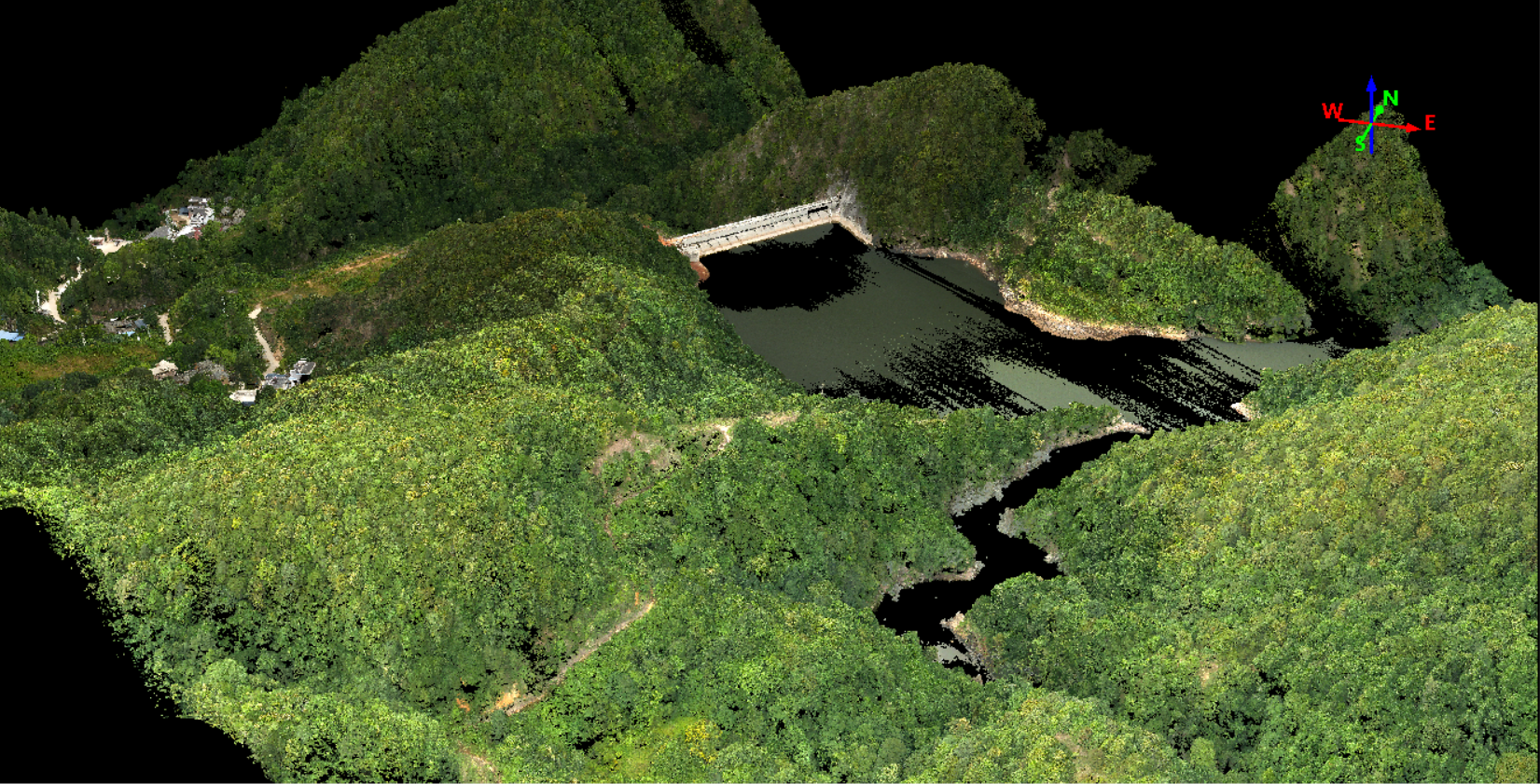 Система сканирования LiDAR серии GAirHawk GS-1500N с 8 эхосигналами для долговременного обнаружения картографирования вертикального взлета и посадки с воздуха