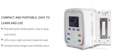 Easy Using Syringe Medication Infusion Pumps 0.1-9999.9ml Volume Infused