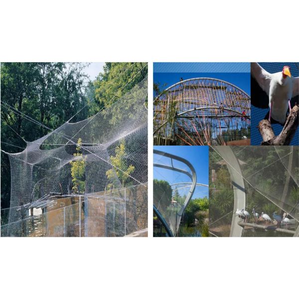 Flexible 7*7 304 Stainless Steel Wire Rope Zoo Safety Mesh Steel Cable Mesh