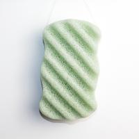 Do corpo profundo verde natural do poro da hortelã de 100% esponja Konjac para a limpeza da cara