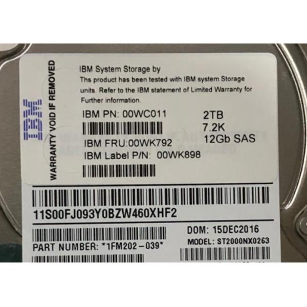 2T 7.2K SAS Server Hard Disk V3500 00WC011 00WK792