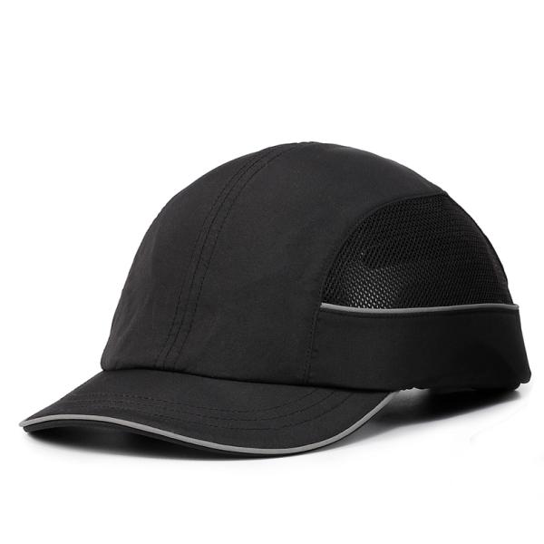 ABS Safety Hard EN812 Baseball Bump Caps 60cm With Chin Strap Lightweight