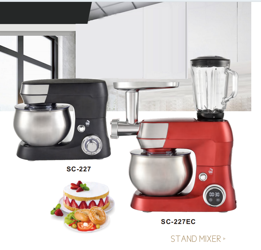 Dough Mixer，Stand Mixer 5L 1300W 6 Speeds