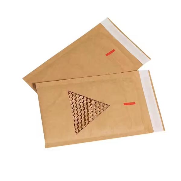 Custom Honeycomb Kraft Paper Padded Mailers Packaging Shockproof