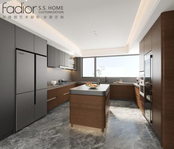 Cuisine personnalisée en acier inoxydable Fadior