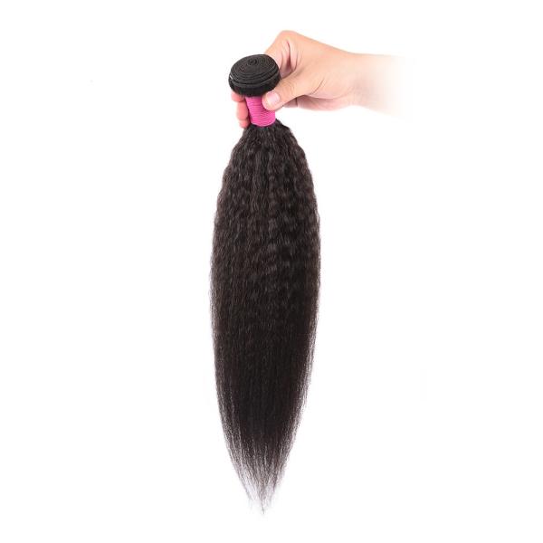 8 To 30 Inch Brazilian Human Hair Weave Bundles Kinky Straight Style BORUI