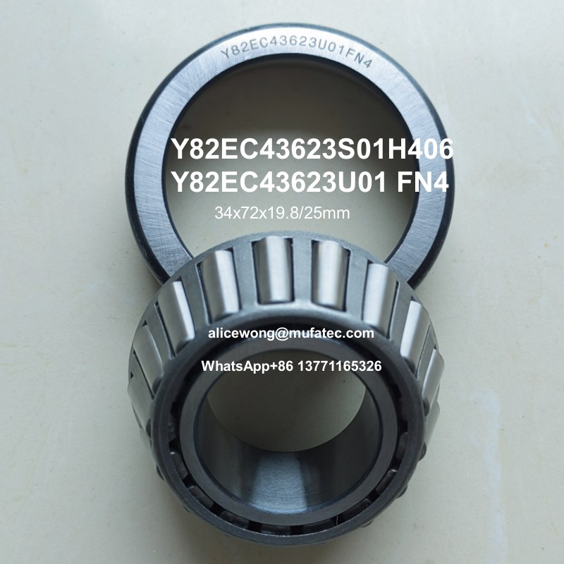 Y82EC43623S01H406/Y82EC43623U01FN4 Дюймовые конические роликовые подшипники 34x72x19.8/25 мм для автомобильных подшипников