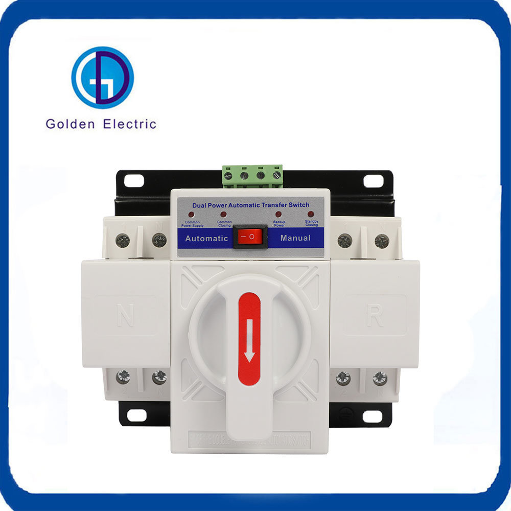 DIN Rail Mounted Modular Manual Transfer Switch 4P 32A с двойным выходом
