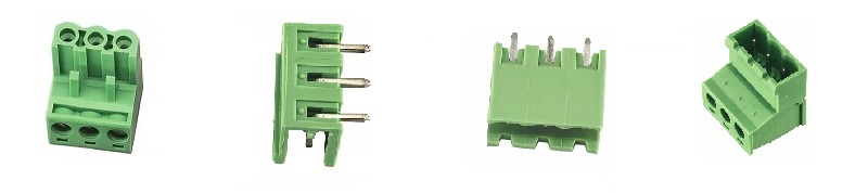 2EDGK-5.08 Straight Pin PCB Header PCB Terminal Block Green 2~24pins 320V 15A