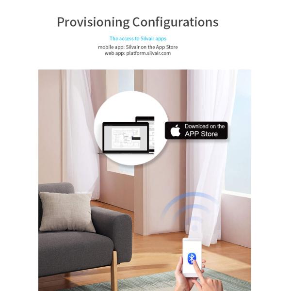 HNB135PIR Silvair Bluetooth PIR Движение датчик Малый размер Легкая установка Управление приложением