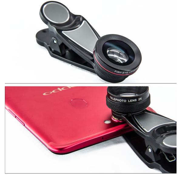 6 In 1 Anamorphic Camera Lens Macro Wide Angle CPL Filter Kit With Clip