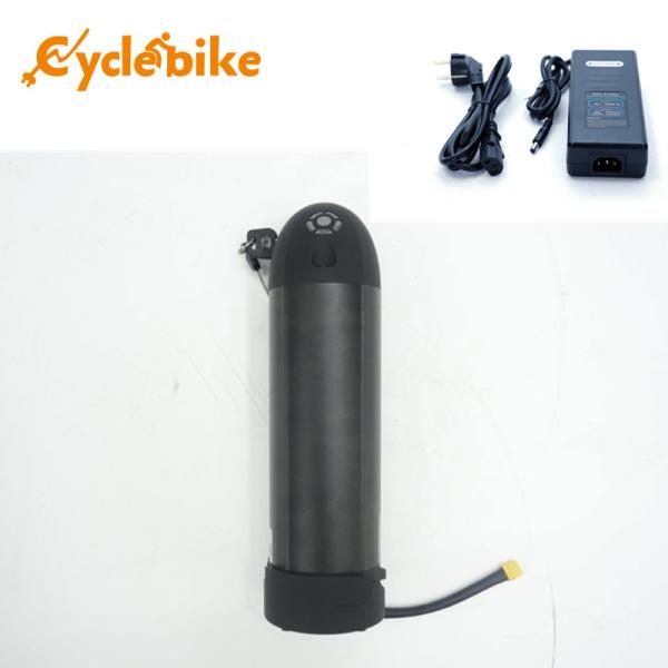 Black 36v 13ah Electric Bicycle Lithium Battery / e Bike Water Bottle Battery