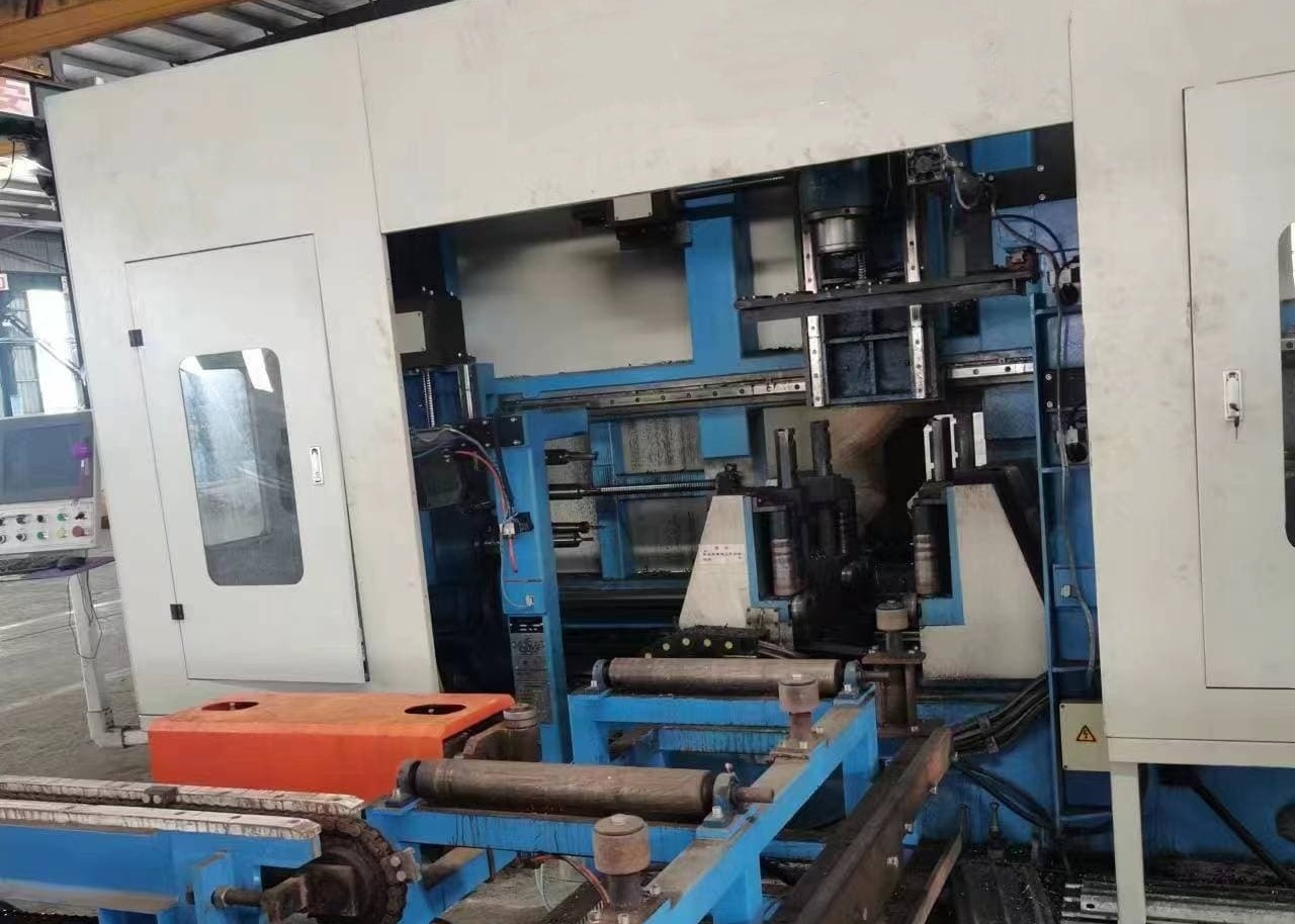 40mm Max. Hole Diameter CNC I Beam Drilling Sawing And Cut Machine Line With PLC Control