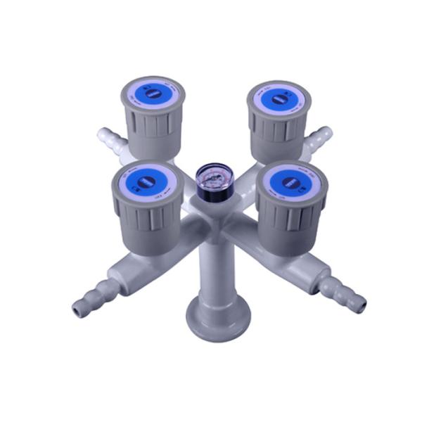 chemical resistant Deck Mounted Lab Fittings with Quadruple Outlet