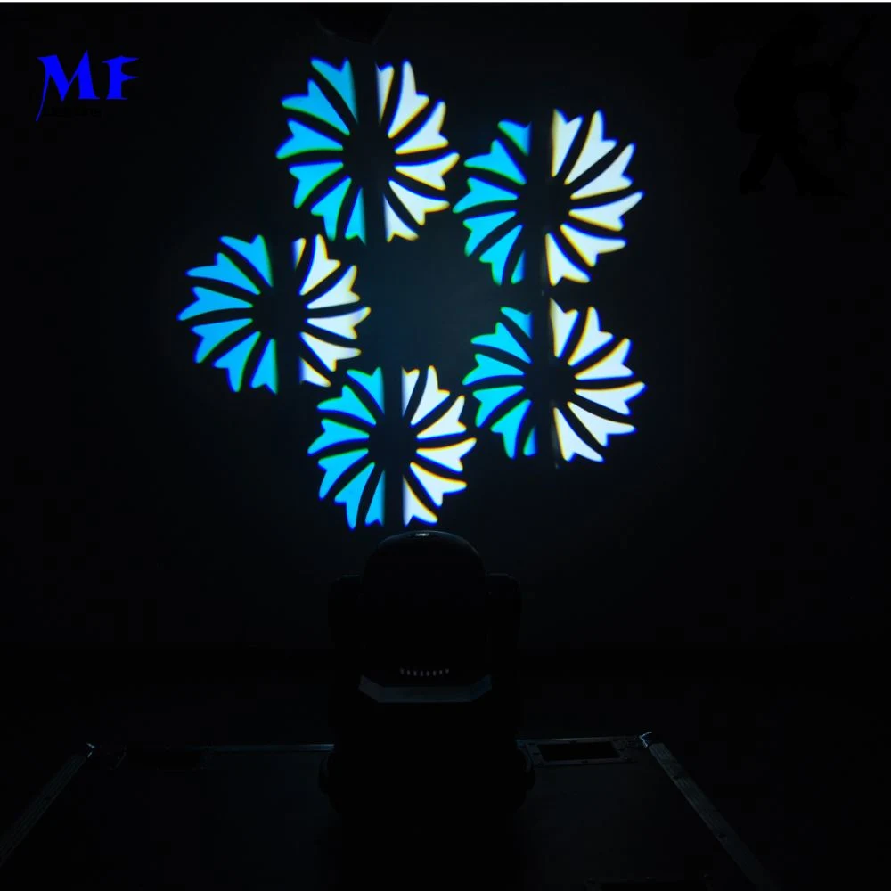 Водонепроницаемость 7цветов Плюс Белый DMX-512 150W 540° Pan LED Эффект Лазерный Танец Светодиодный Сценарический Освещение Движущиеся фары