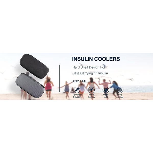 ROHS Insulated Medication Travel Bag , EVA Insulin Pen Carrying Case Cooler