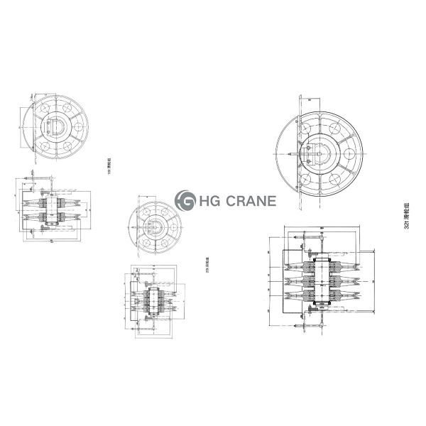 35# Cast Steel Heavy Duty Wire Rope Pulley and Crane Sheave with Customizable Size for Construction Lifting