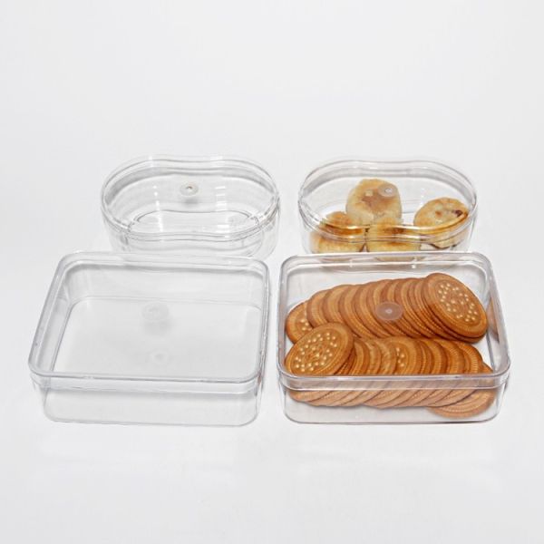 Custom Food Grade Transparent Gift Box U Shape PET Cupcake Packaging Boxes