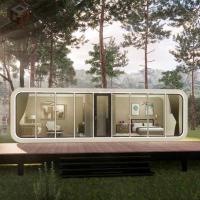Maison de bureau extérieur préfabriqué imperméable à l'eau 2 personnes Capsule en aluminium Apple
