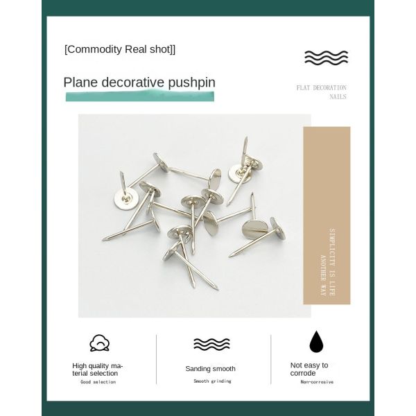 Sofa Industry Nail Furniture Decorative Nails Silver Flat Head Upholstery Pins Decorative Pushpin Furniture Sofa Pins