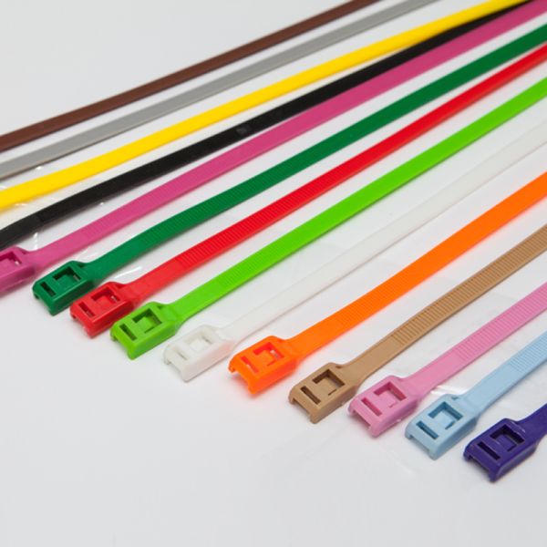 Nylon 66 Colour Cable Ties Releasable Multi Purpose For Bunding Wires