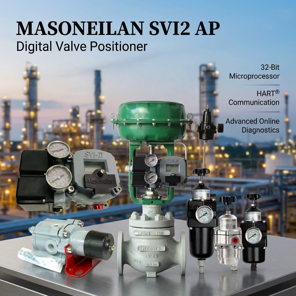 Supplier Masoneilan 78-40 SVI2 AP Smart Digital Valve Positioner Tissin Air Filter Regulator OEM Control Valve Stock