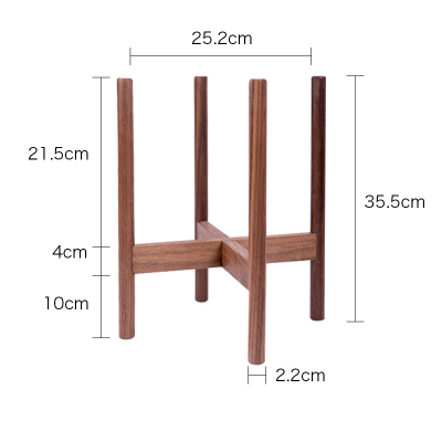 Flower/Green Plant Used Modern Design Bamboo Solid Acacia Wood Plant Pot Stand Holder