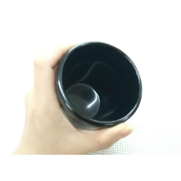 Black Color Tea Cup Imitation Porcelain Dinnerware Sets Dia7.6cm H9.2cm Weight 168g