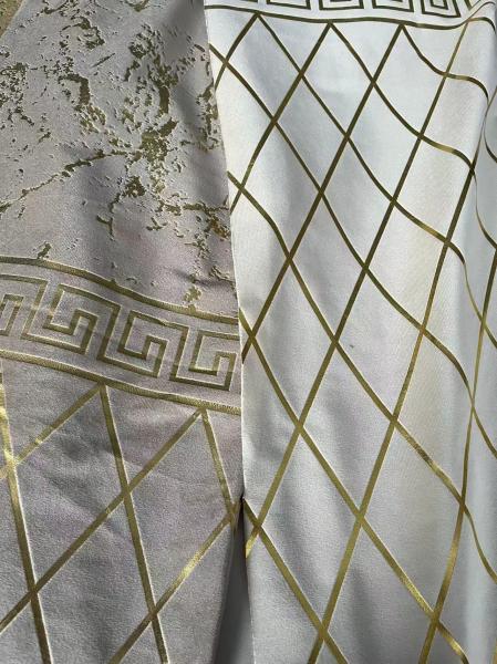 160-300gsm Foil Velvet Fabric Customized For Cushion Curtain