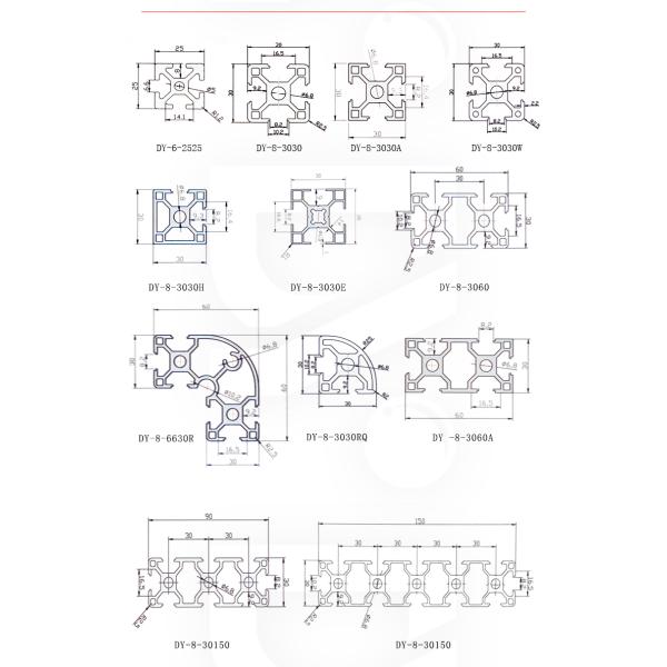 Профиль из алюминия промышленных 40X60 экструзионного алюминия