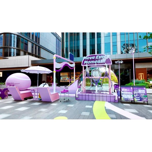 Custom Sports-Themed Interactive Sculpture & Photo Installation | Kinetic Art for Mall, Park & Outdoor Event