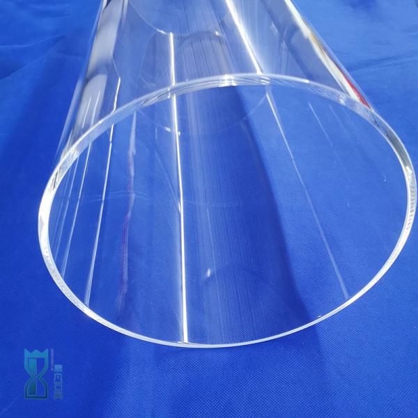 Manufacture Photovoltaic Quartz Clear Glass Tube Large Diameter