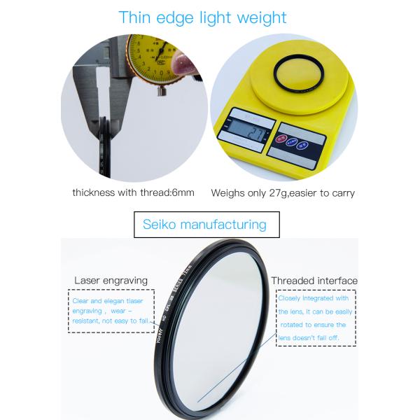 Camera Accessories CPL Polarizer Filter For Photography AGC Optical Glass MRC