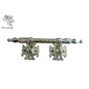Strong Zamak Customized Casket Handles , Golden Metal Coffin Ornamental H9025