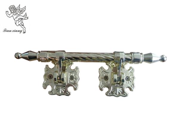 Punhos personalizados Zamak fortes do caixão, caixão dourado H9025 decorativo do metal