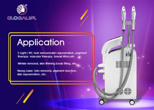 Poder multifuncional de Machiine 2500W da beleza da remoção do cabelo/tatuagem do laser do ND YAG da luz de E/IPL RF